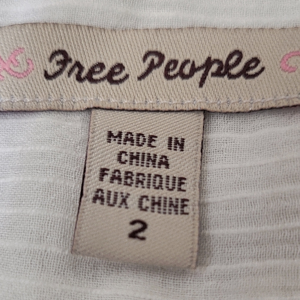 Free People Off White Flowy Maxi Skirt - Picture 7 of 8